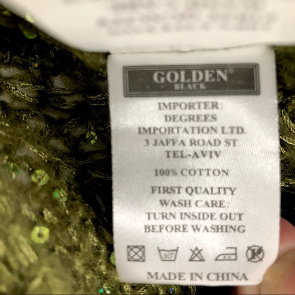 NWT Beautiful Green Sequined Sweater Sz S - Picture 12 of 12